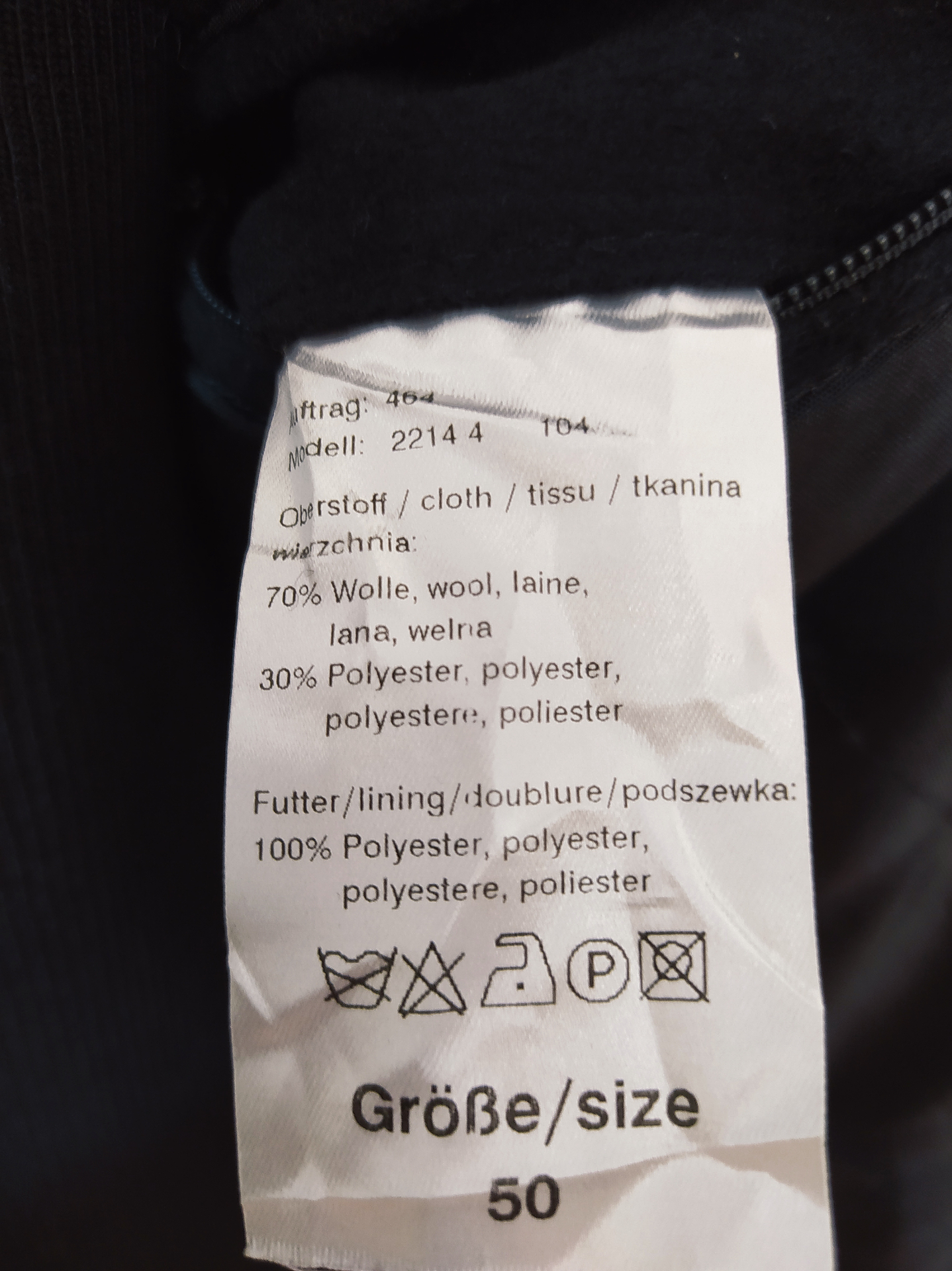 Abrigo lana hombre Barisal plomo TALLA 2XL (C65) 5