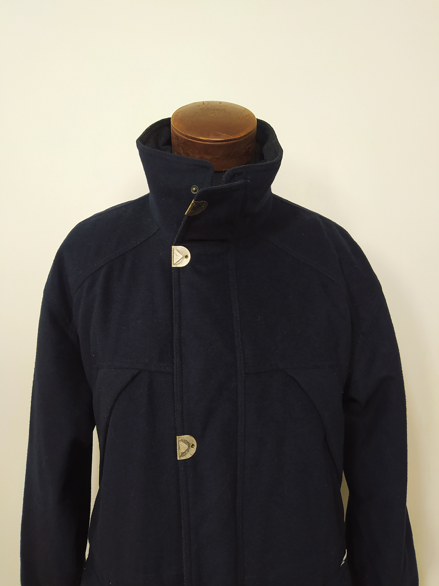 Abrigo lana hombre Simpatex impermeable azul TALLA L (C69) 2