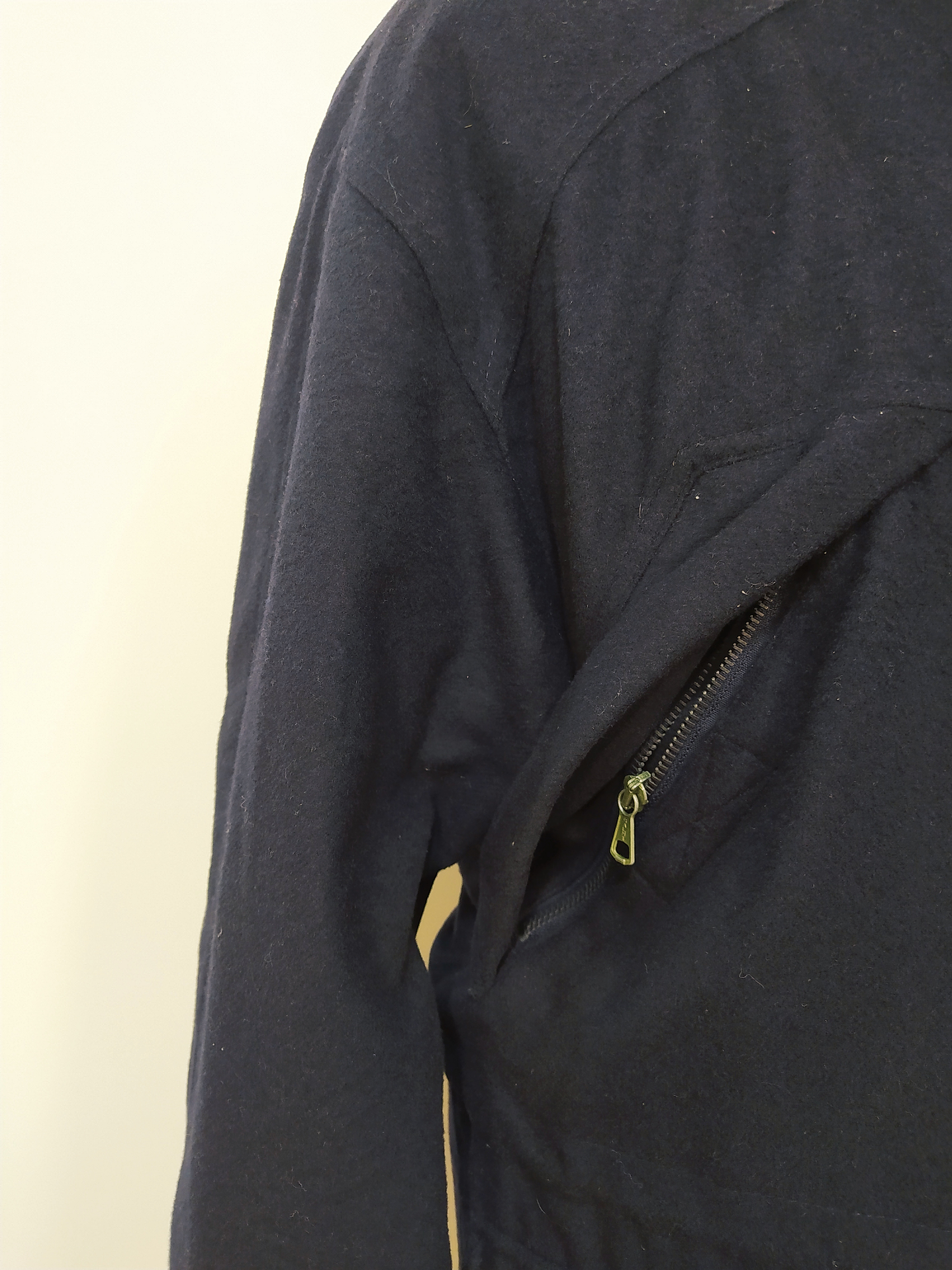 Abrigo lana hombre Simpatex impermeable azul TALLA L (C69) 4