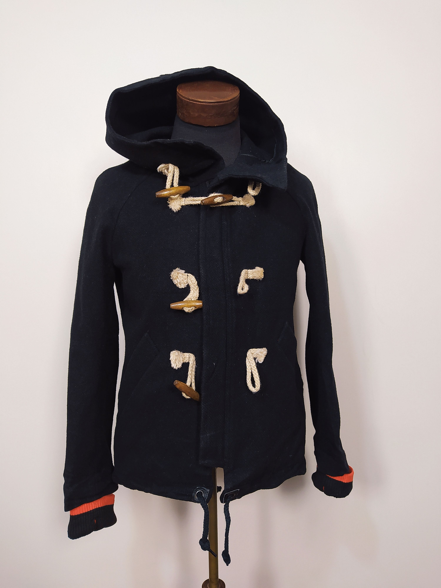 Abrigo montgomery lana premium FRAPBOIS Negro Talla S - Código C75 1