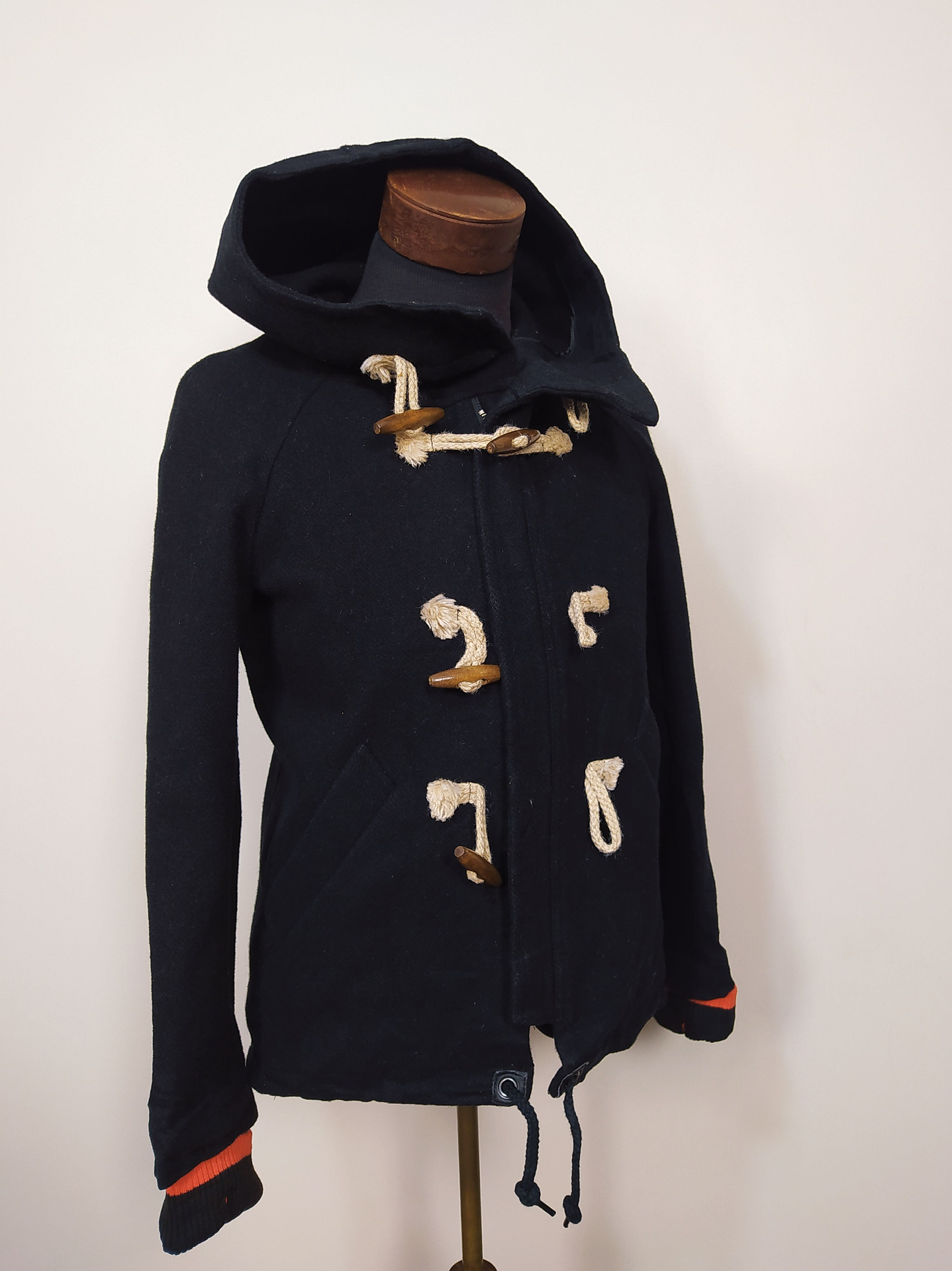 Abrigo montgomery lana premium FRAPBOIS Negro Talla S - Código C75 2