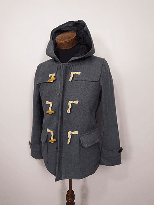 Abrigo montgomery lana hombre BLAZE premium Gris Talla SM - Código C89