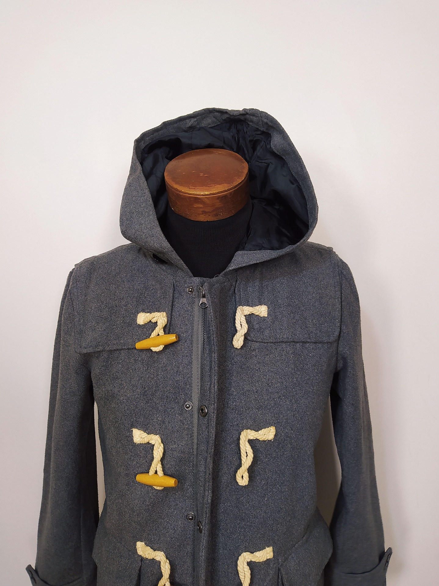 Abrigo montgomery lana hombre BLAZE premium Gris Talla SM - Código C89 2