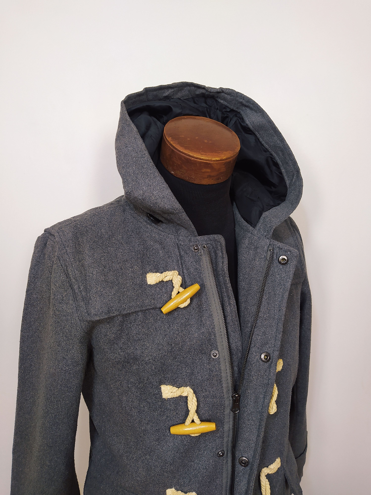 Abrigo montgomery lana hombre BLAZE premium Gris Talla SM - Código C89 4