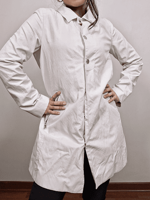 Gabardina blanca Marie Lund TALLA S - T11