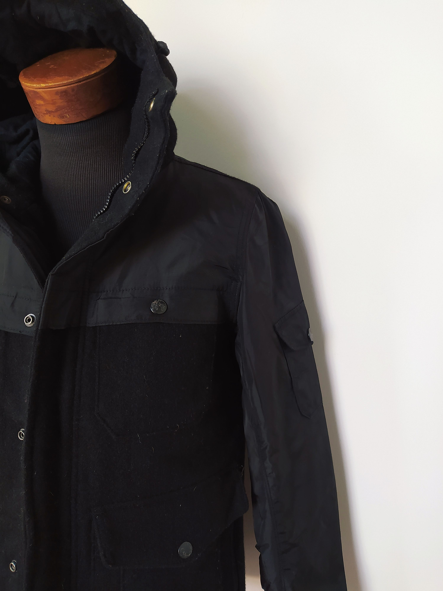 Chaqueta lana hombre GAP Negro premium Talla XS - Código C96 4