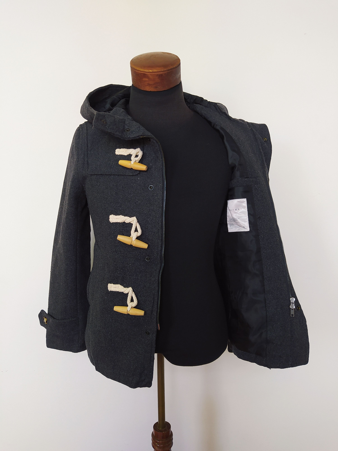 Abrigo montomery hombre BROWNY premium Plomo Talla XS - Código C100 4