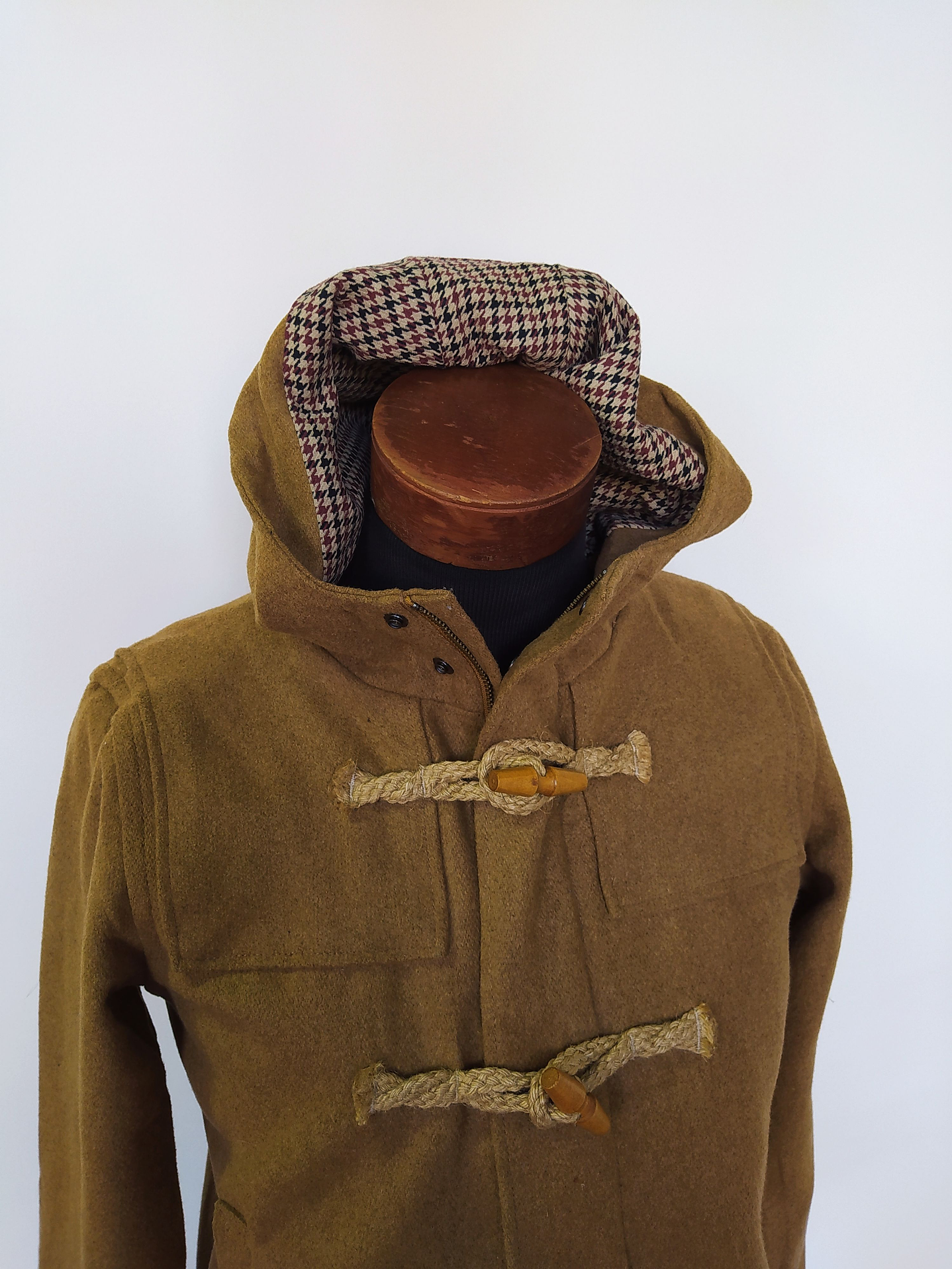 Abrigo montgomery lana OUT OF SIGHT Café Talla S - Código C104 3