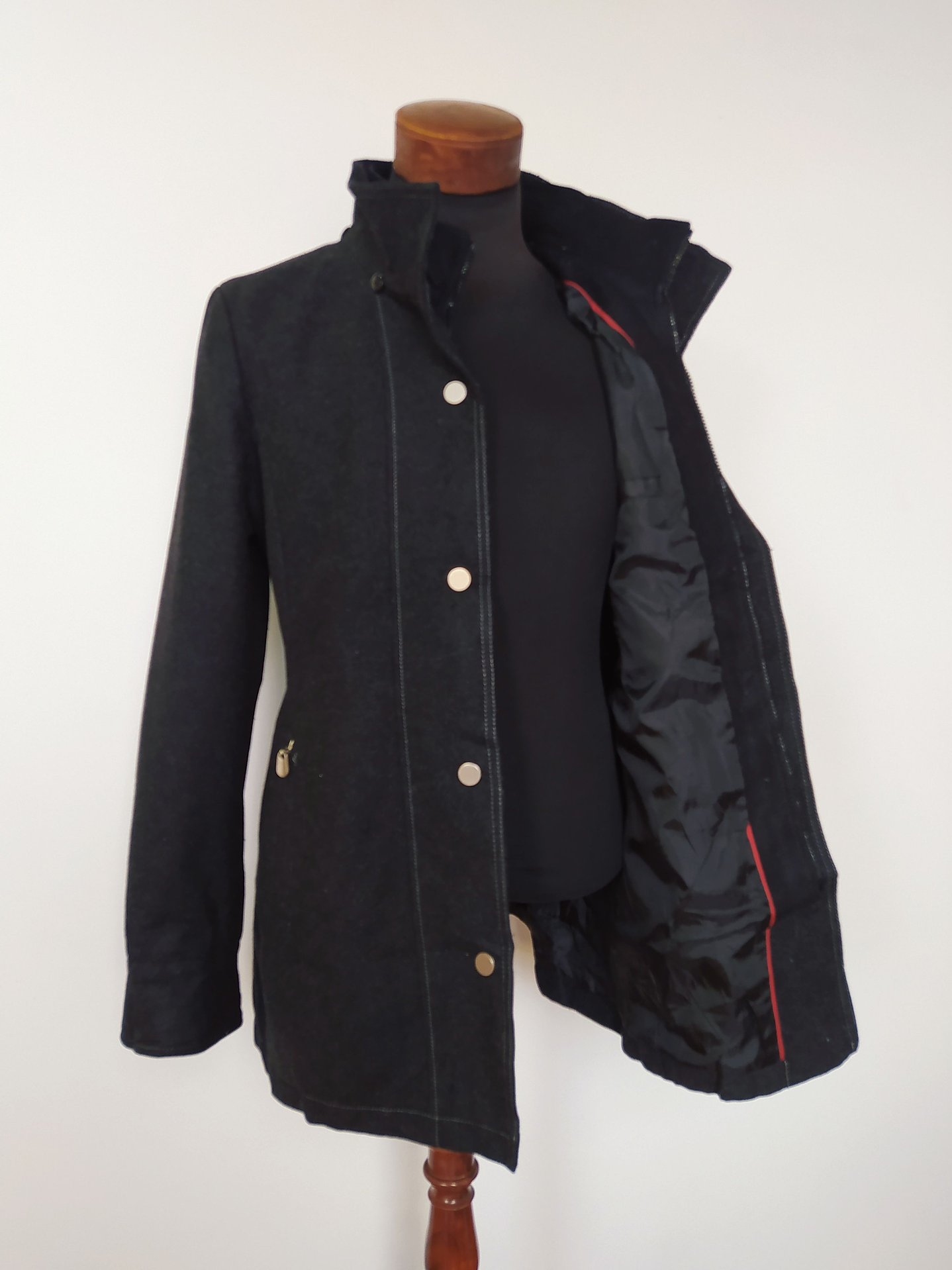 Abrigo lana hombre STREET Plomo Talla SM - Código C108 5