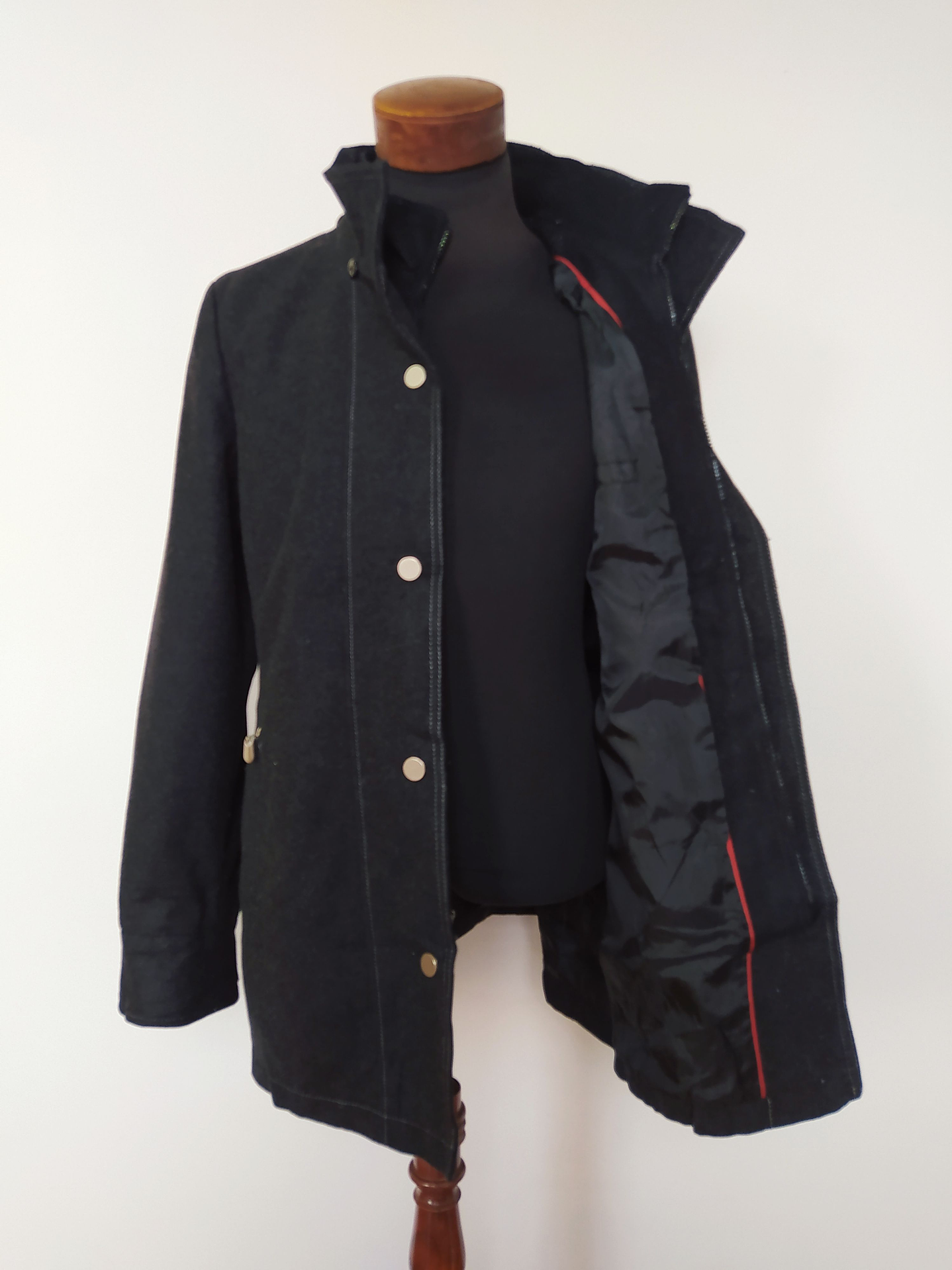 Abrigo lana hombre STREET Plomo Talla SM - Código C108 6