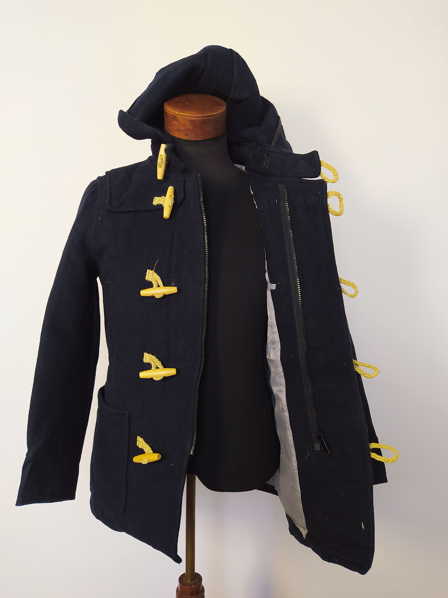 Abrigo montgomery lana hombre premium Harvard Azul Talla XS - Código C133 1