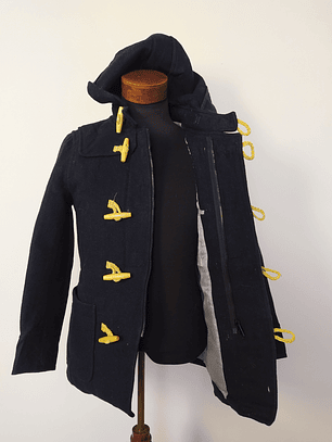 Abrigo montgomery lana hombre premium Harvard Azul Talla XS - Código C133