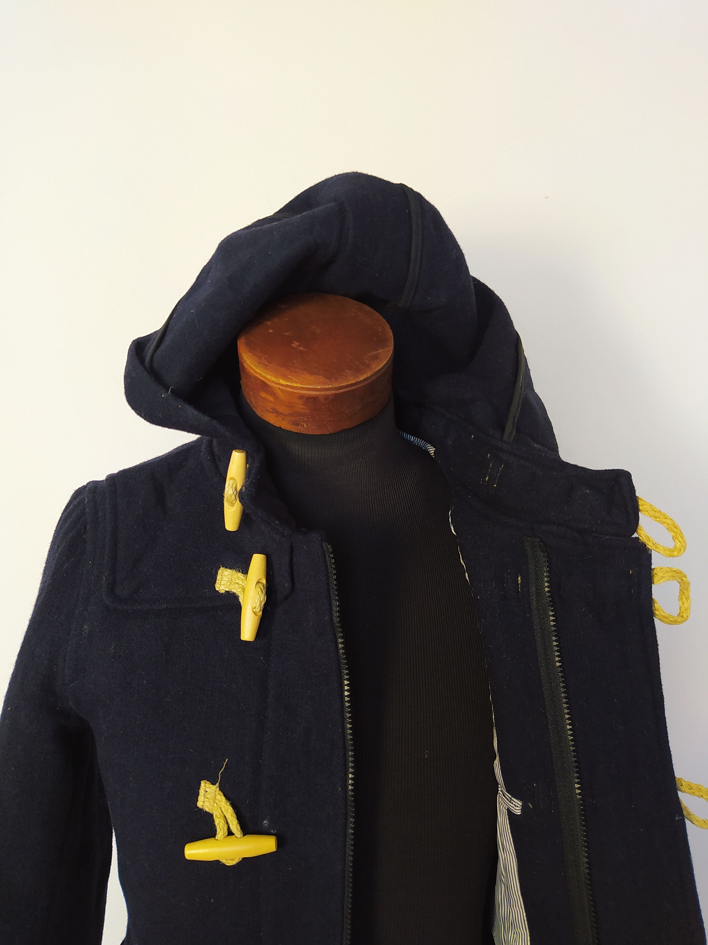 Abrigo montgomery lana hombre premium Harvard Azul Talla XS - Código C133 3