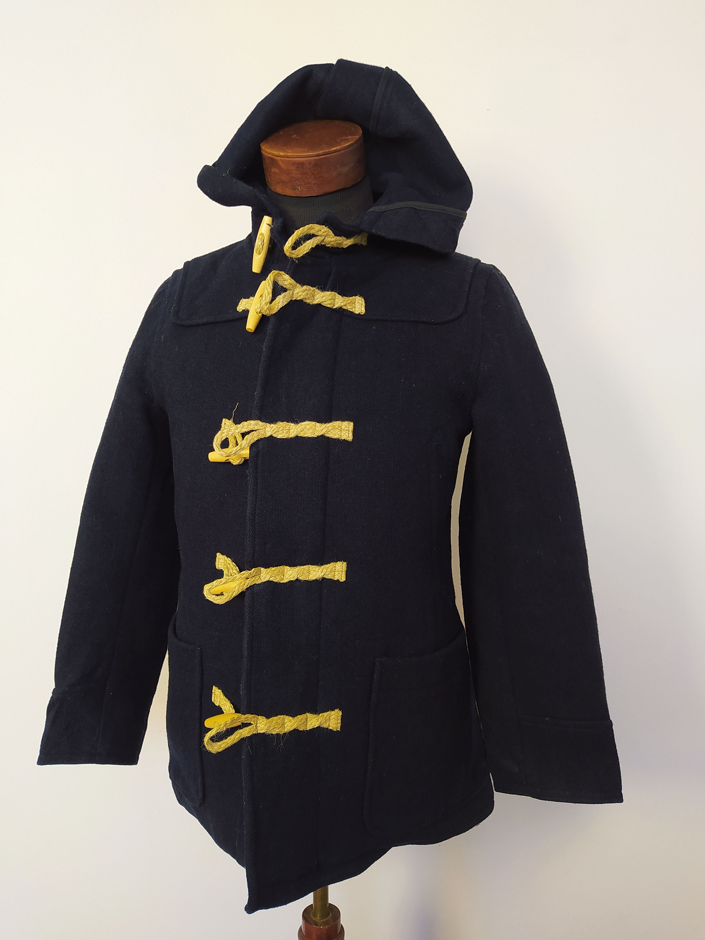 Abrigo montgomery lana hombre premium Harvard Azul Talla XS - Código C133 2