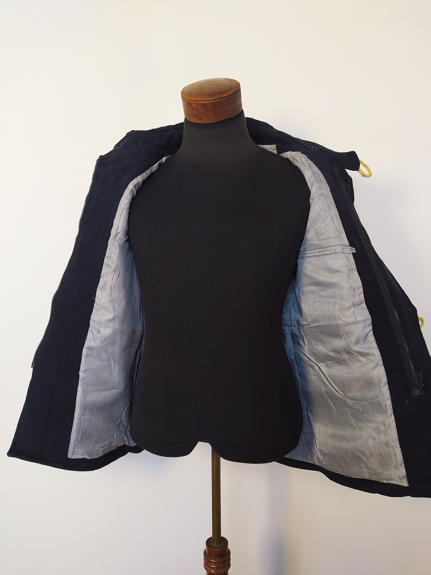 Abrigo montgomery lana hombre premium Harvard Azul Talla XS - Código C133 6