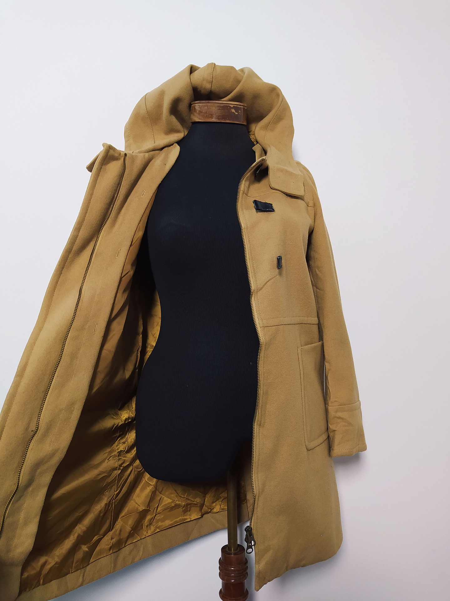 Abrigo mujer lana GREEN LABEL Camel Talla S - MM77 6