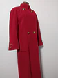 Abrigo mujer largo lana virgen cordero HOLLIS Rojo Talla ML - MM84 - Miniatura 2