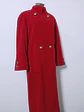 Abrigo mujer largo lana virgen cordero HOLLIS Rojo Talla ML - MM84 - Miniatura 5