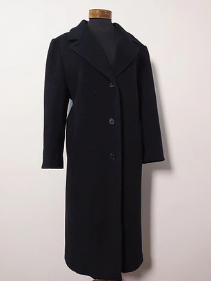 Abrigo largo mujer pura lana FORECASTER Negro Talla LXL - MM87