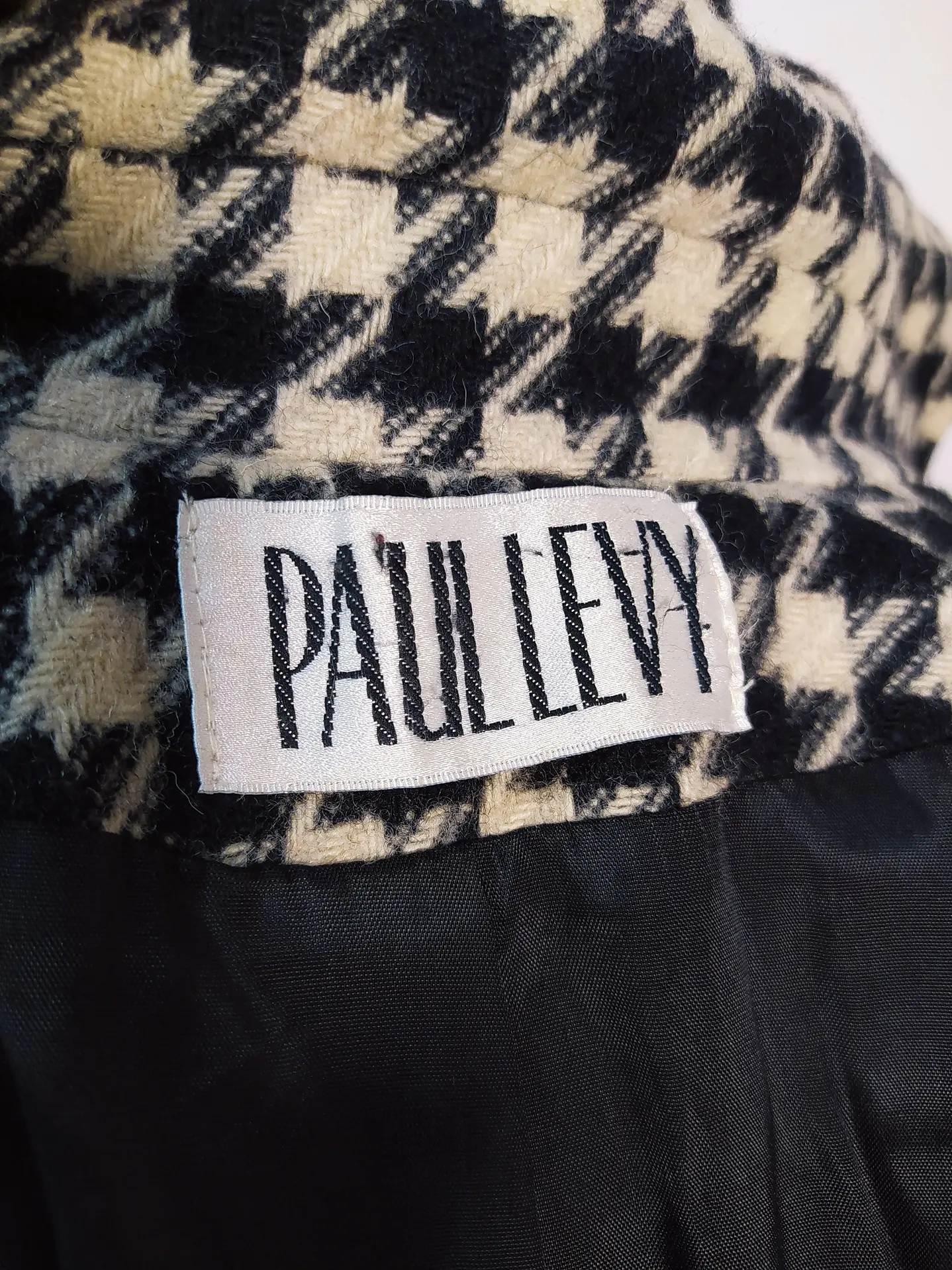 Abrigo mujer lana PAUL LEVY Pata de Gallo Talla L - MM80 9