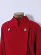 Abrigo mujer largo lana virgen cordero HOLLIS Rojo Talla ML - MM84 - Miniatura 10