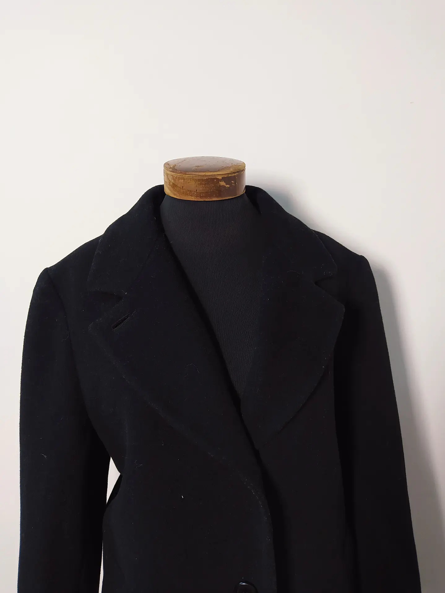 Abrigo largo mujer pura lana FORECASTER Negro Talla LXL - MM87 4
