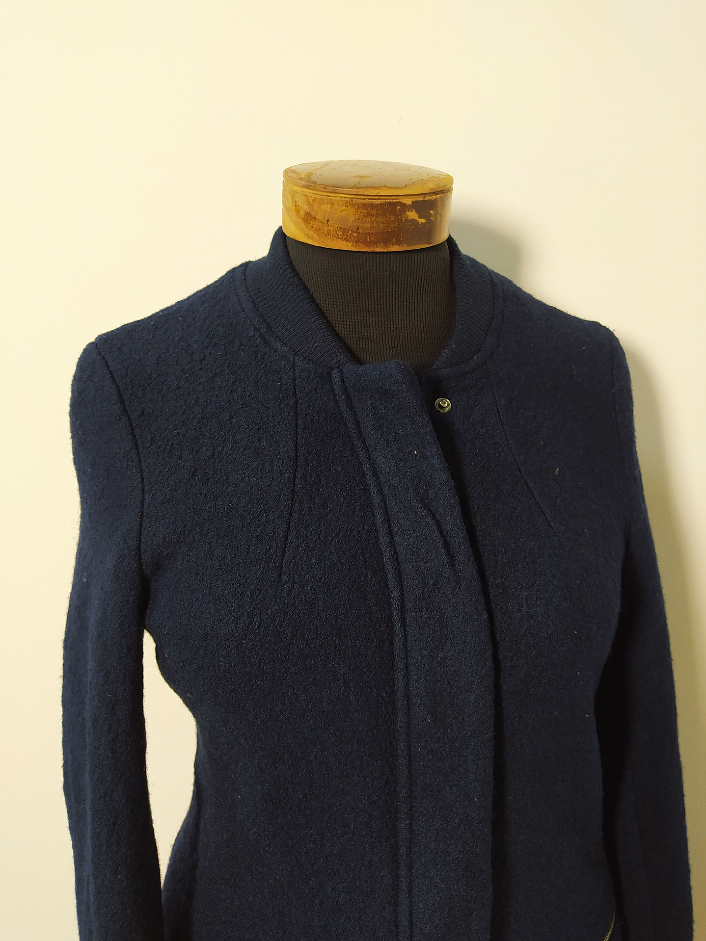 Abrigo mujer lana H&M Azul Talla XS - MM90 4