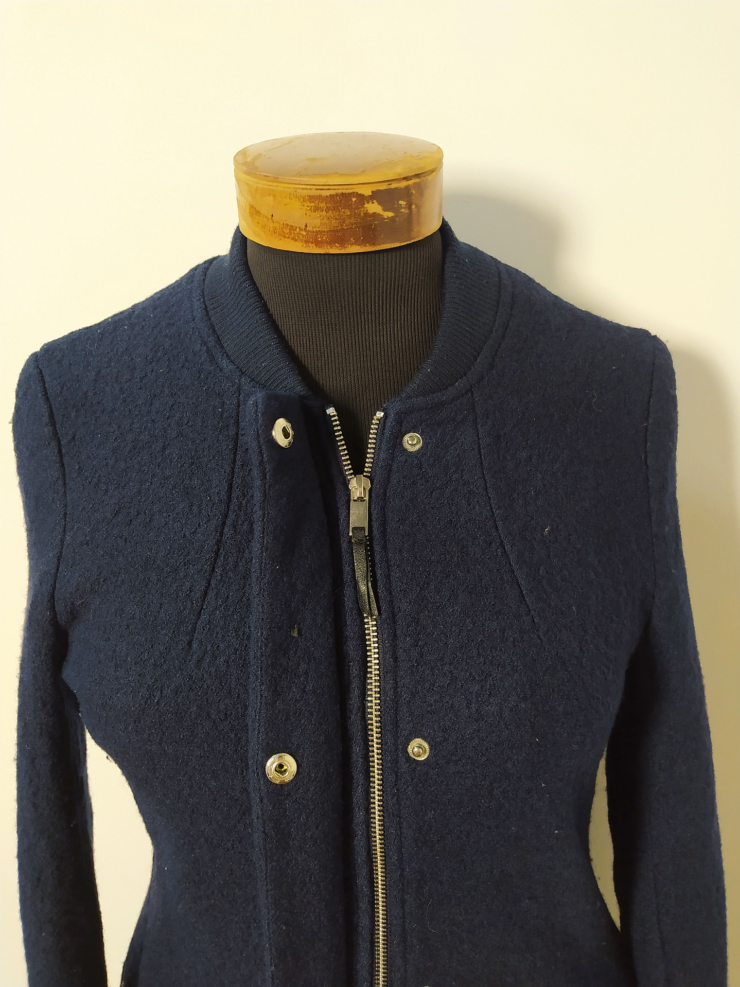 Abrigo mujer lana H&M Azul Talla XS - MM90 5