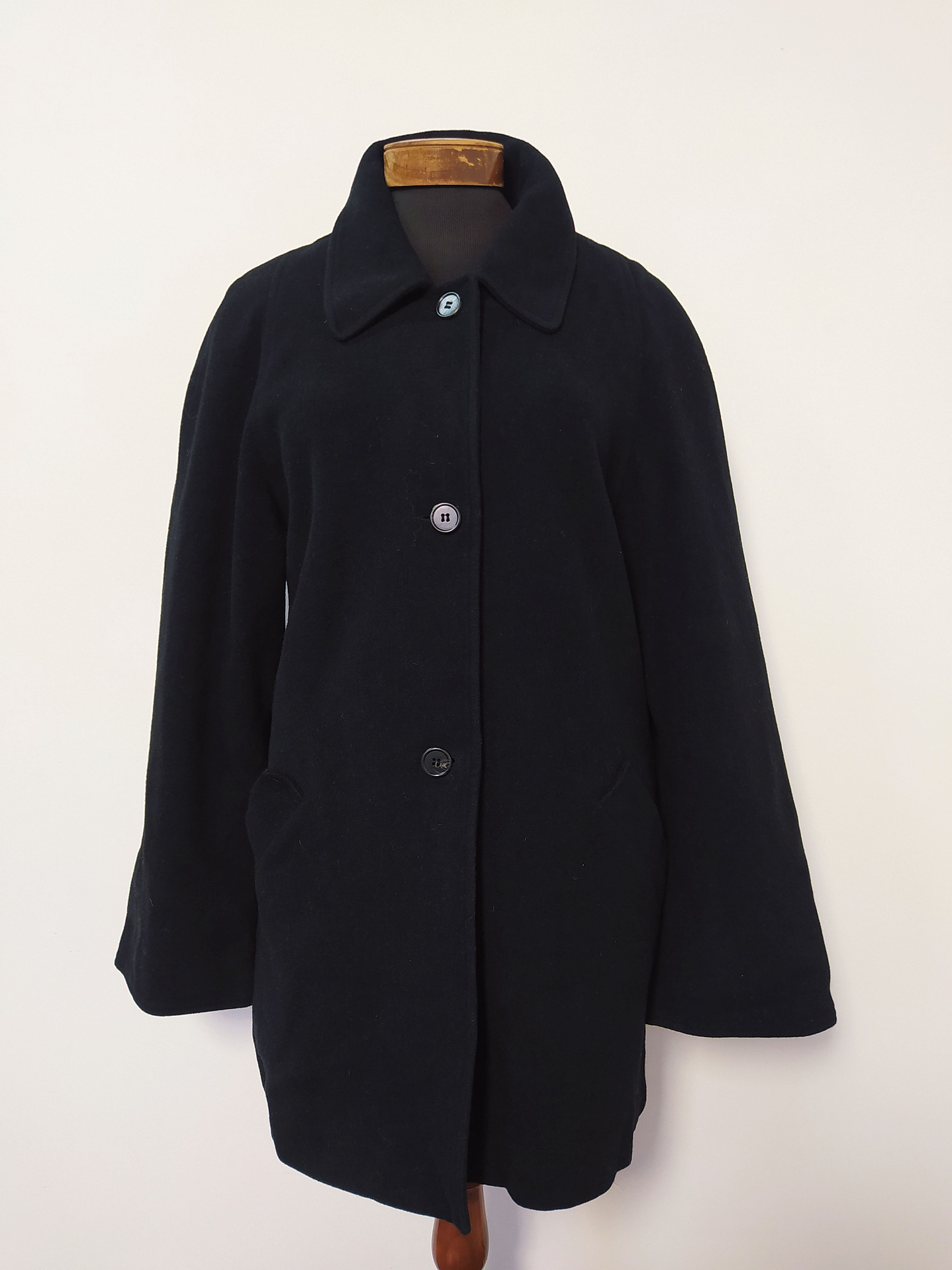 Abrigo mujer lana JULIA FIASCHI Negro Talla LXL - MM52 2