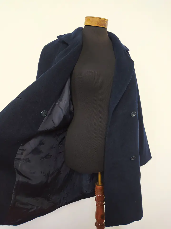 Abrigo mujer lana y camello BOGNER Azul Talla LXL - MM53 5
