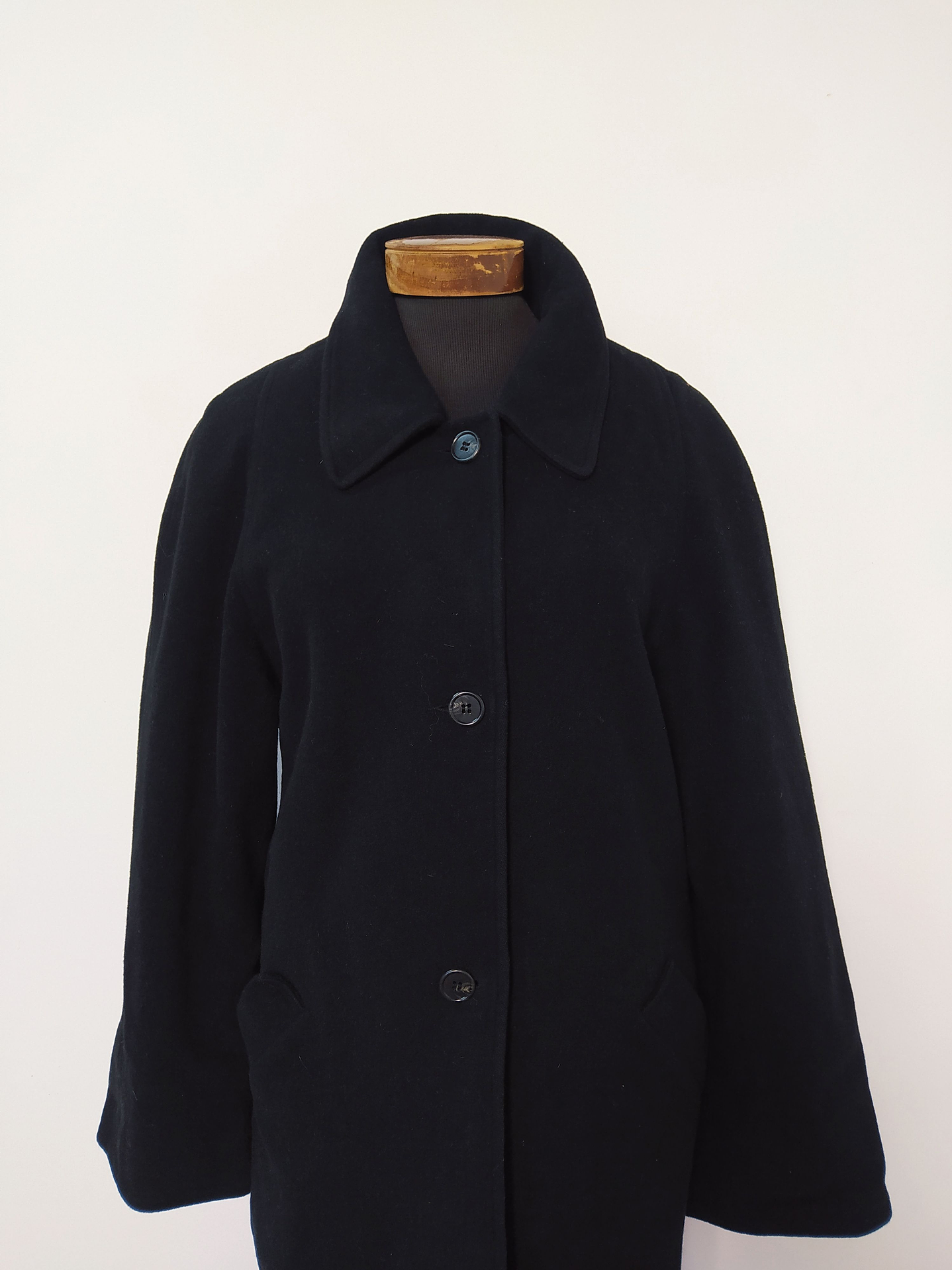 Abrigo mujer lana JULIA FIASCHI Negro Talla LXL - MM52 3