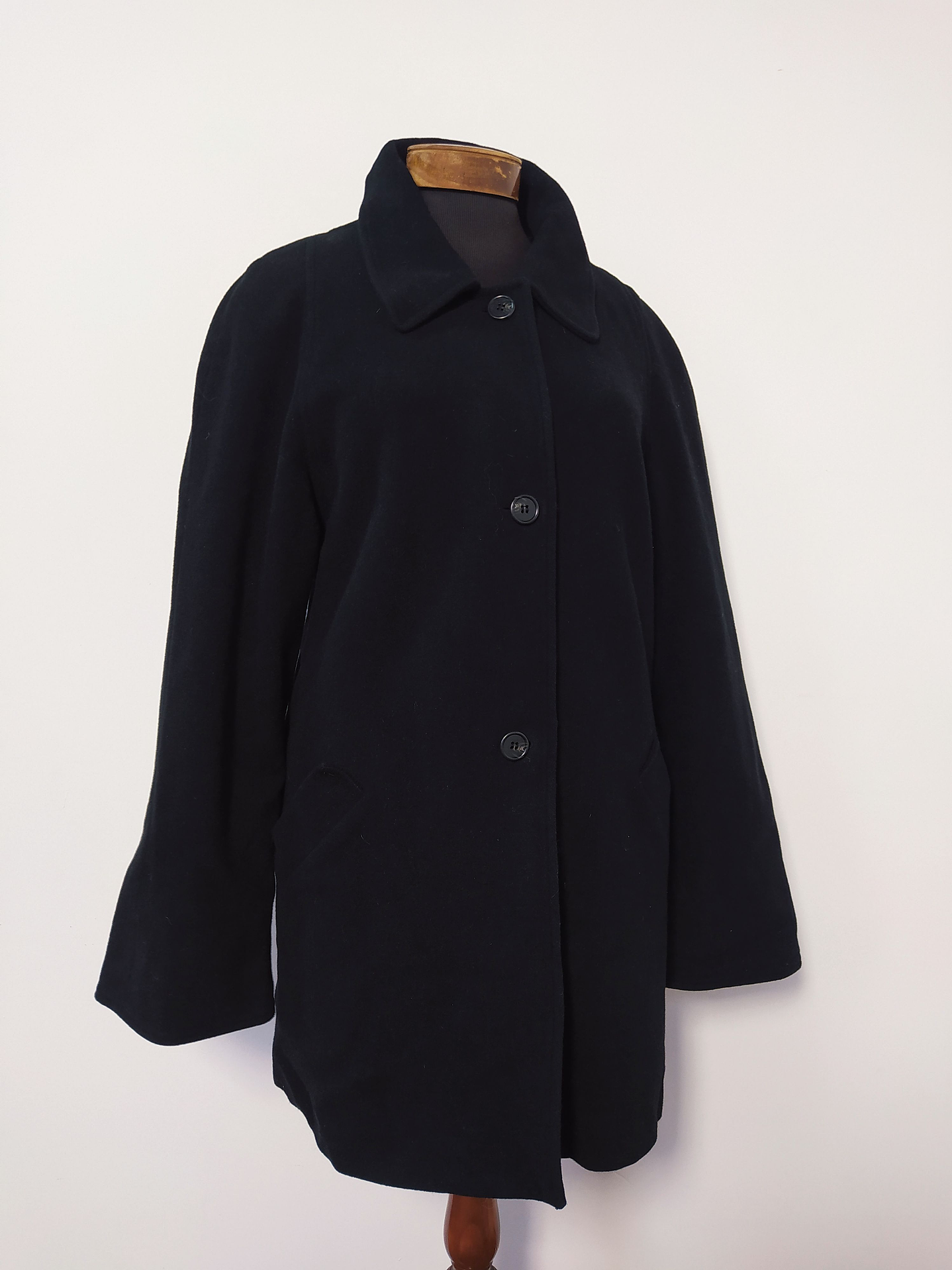 Abrigo mujer lana JULIA FIASCHI Negro Talla LXL - MM52 4