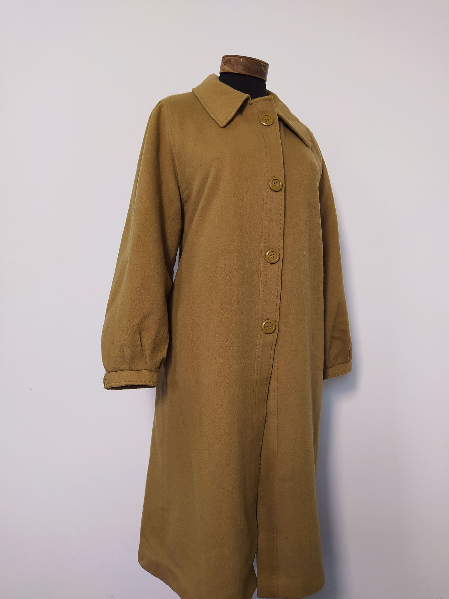 Abrigo largo mujer lana TETEKS Camel lujo Talla LXL - MM63 2