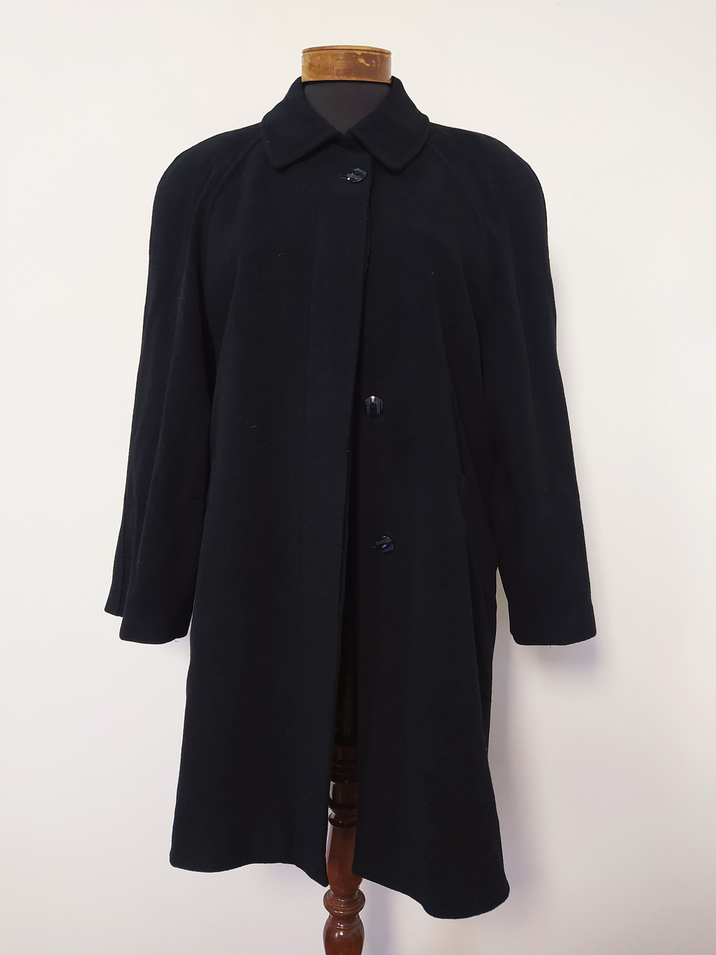 Abrigo mujer pura lana Negro Talla XL - MM65 1