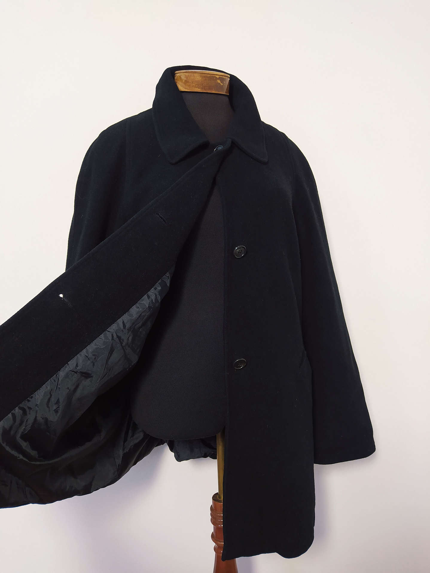 Abrigo mujer lana JULIA FIASCHI Negro Talla LXL - MM52 6