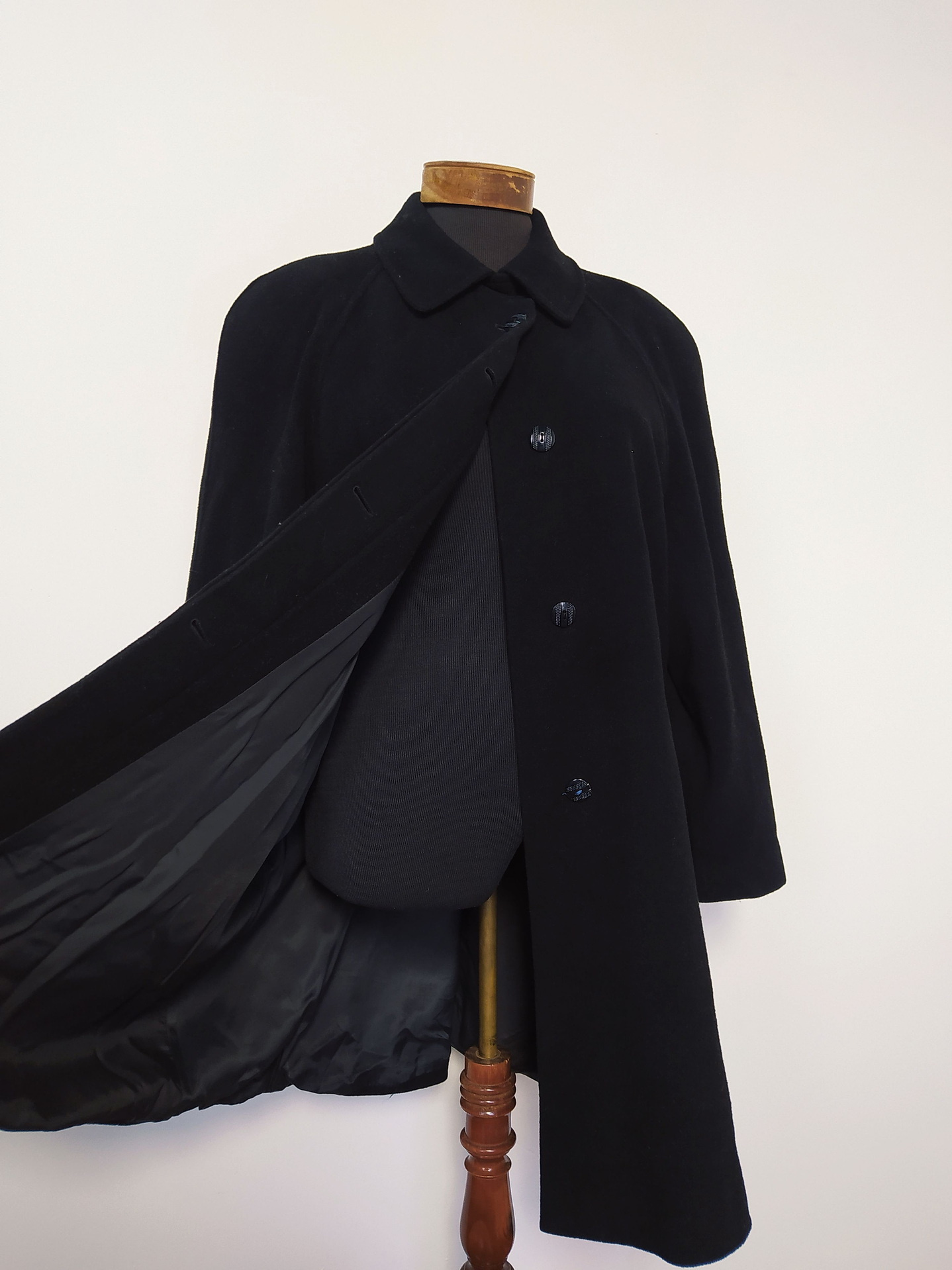 Abrigo mujer pura lana Negro Talla XL - MM65 2