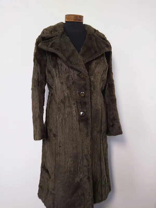 Abrigo mujer Piel VIEDMA MADRID grueso Café Talla ML - MM75