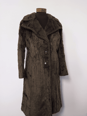 Abrigo mujer Piel VIEDMA MADRID grueso Café Talla ML - MM75