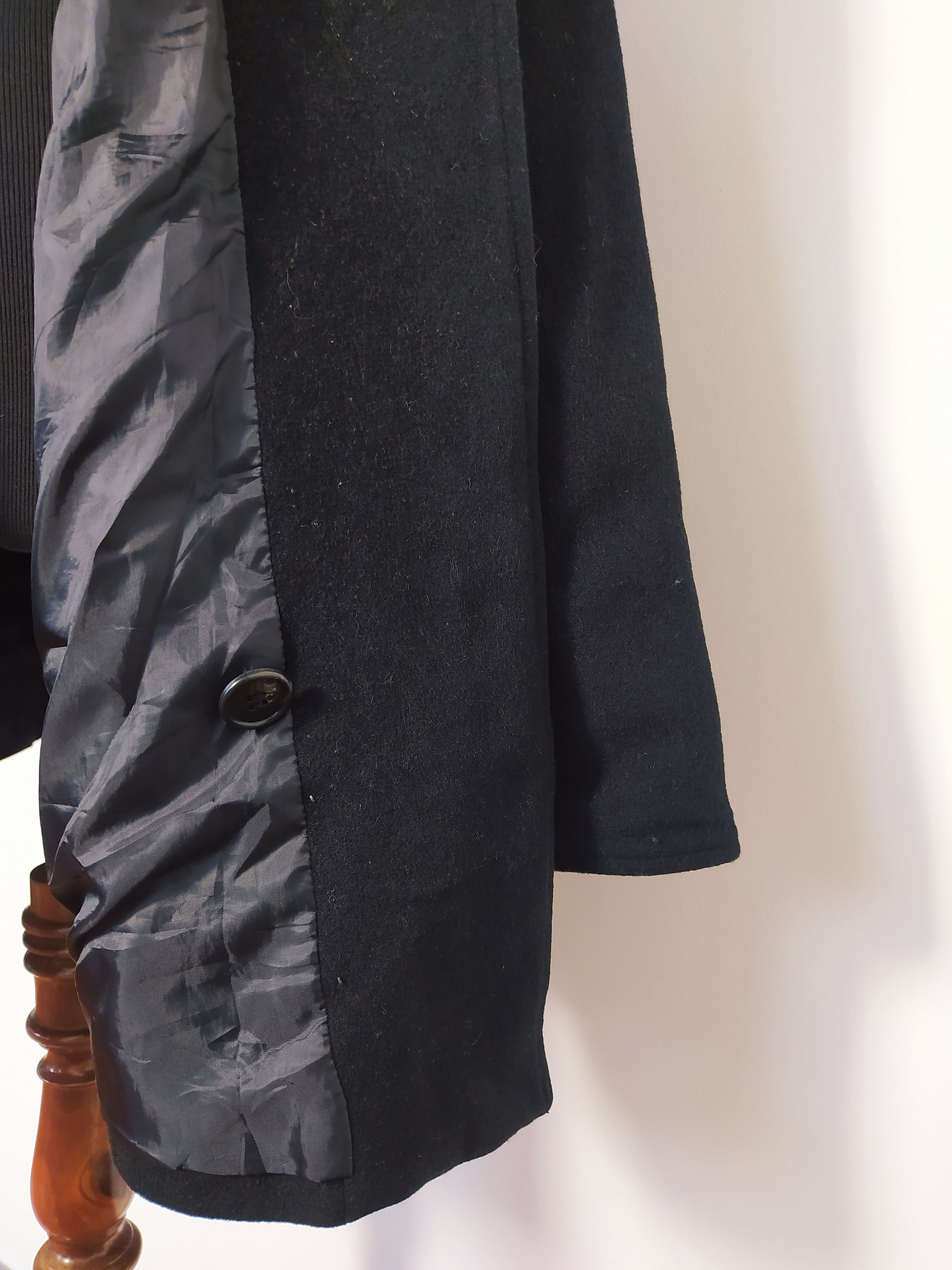 Abrigo mujer lana JULIA FIASCHI Negro Talla LXL - MM52 8