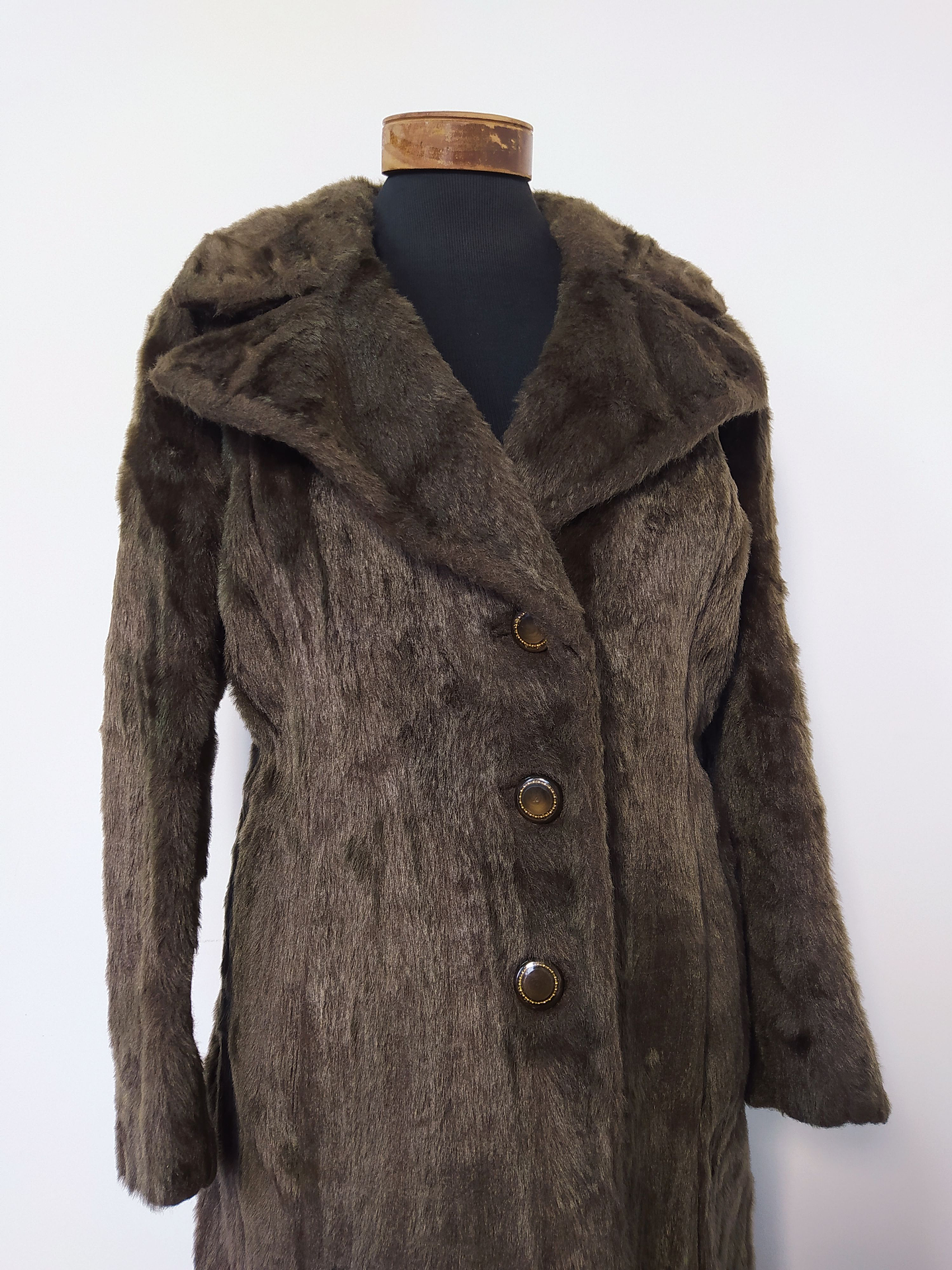 Abrigo mujer Piel VIEDMA MADRID grueso Café Talla ML - MM75 2