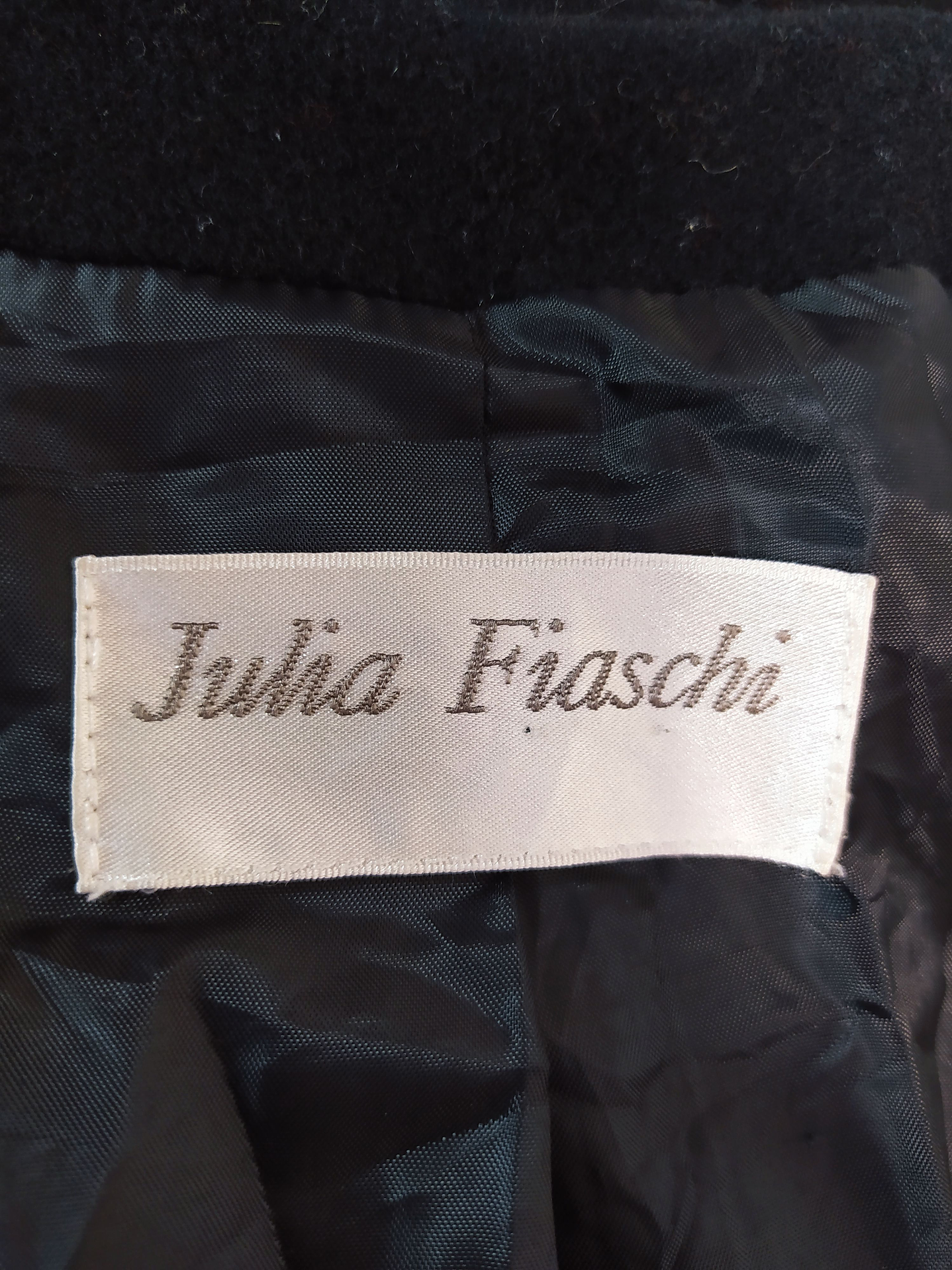 Abrigo mujer lana JULIA FIASCHI Negro Talla LXL - MM52 9