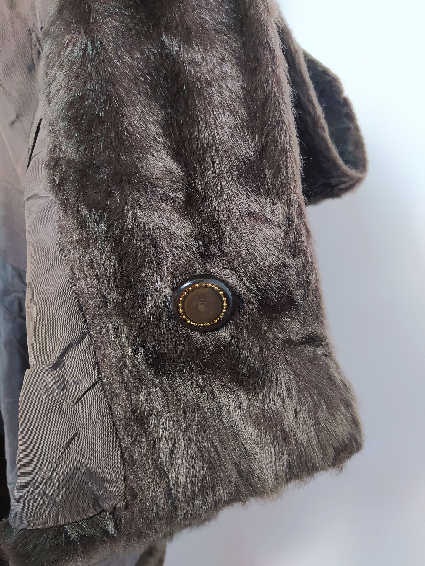 Abrigo mujer Piel VIEDMA MADRID grueso Café Talla ML - MM75 7