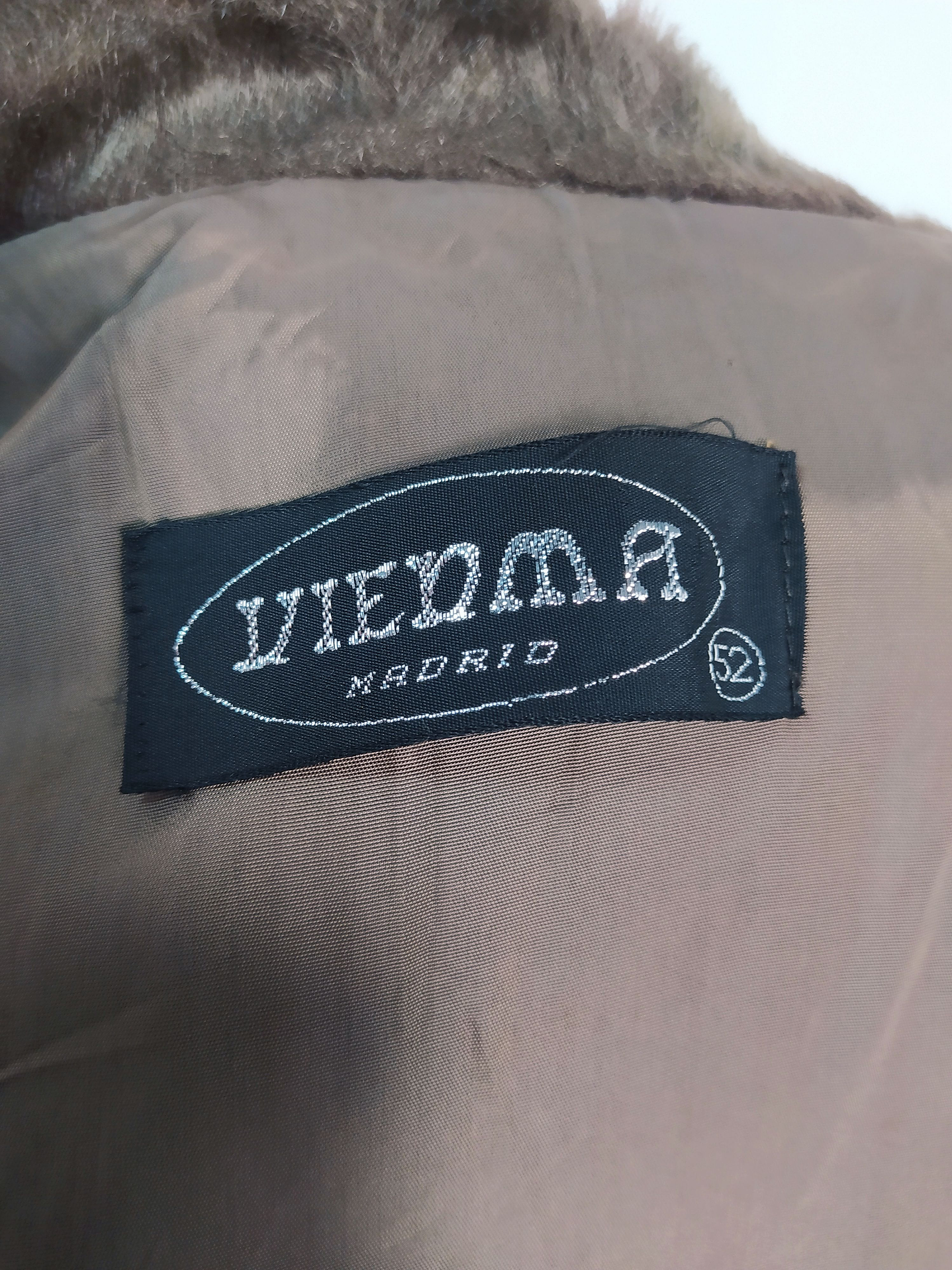 Abrigo mujer Piel VIEDMA MADRID grueso Café Talla ML - MM75 9