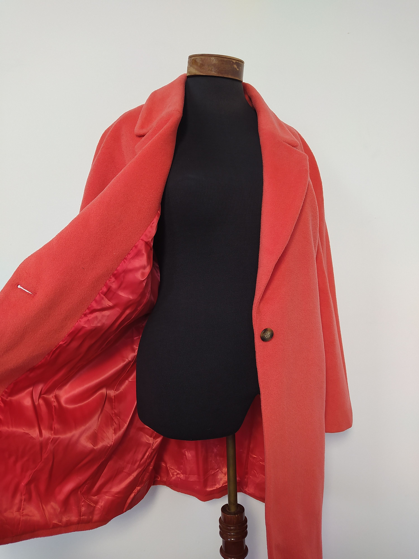 Abrigo mujer lana HOOBS LONDON Coral Talla XL/XXL - MM72 7