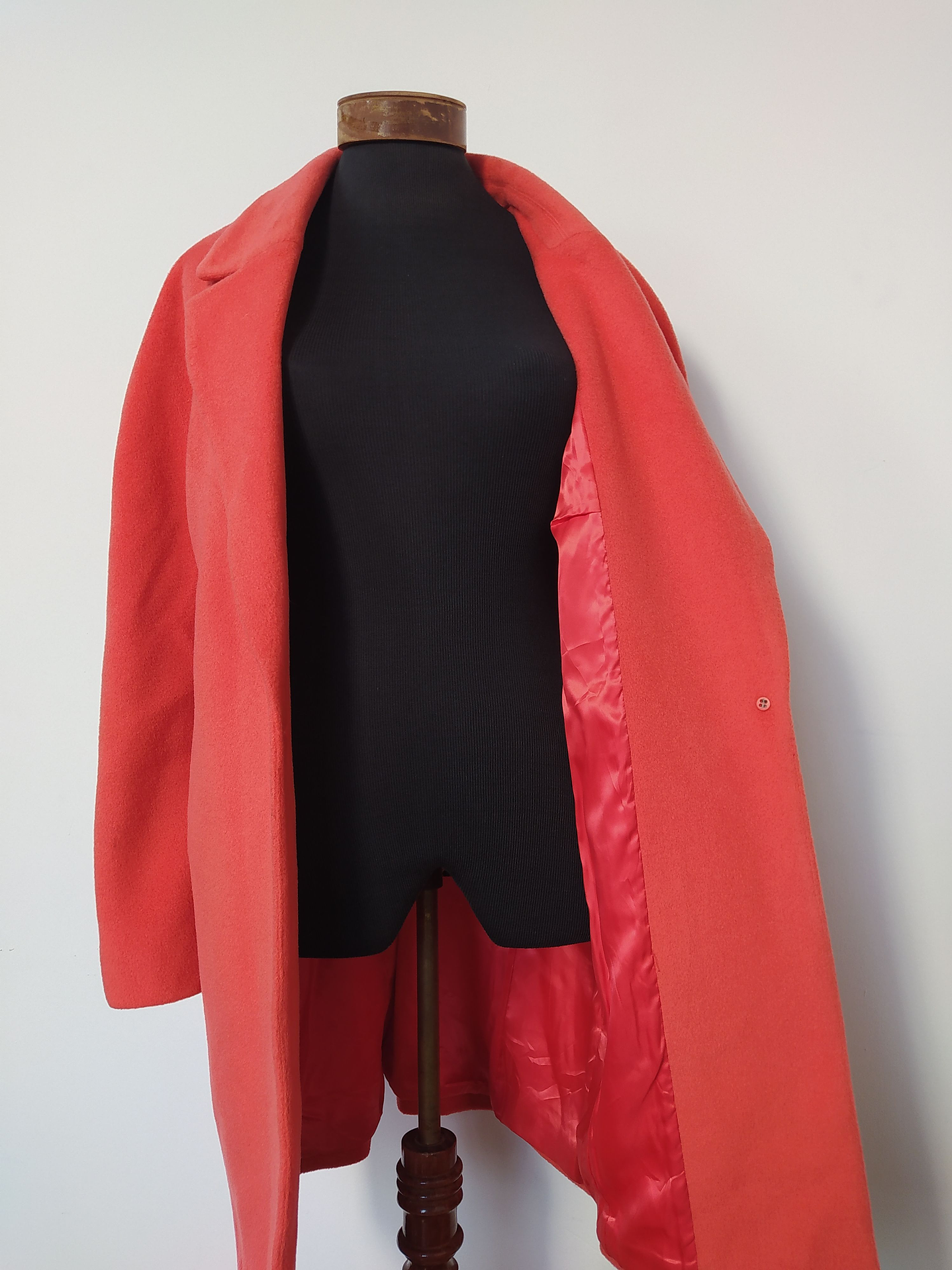 Abrigo mujer lana HOOBS LONDON Coral Talla XL/XXL - MM72 8