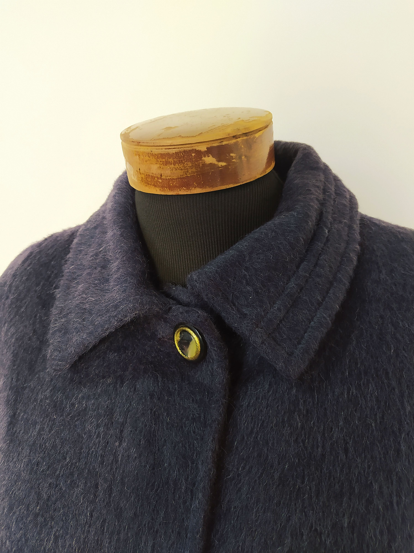 Abrigo mujer Lana Virgen Llama Violeta - Talla ML  4