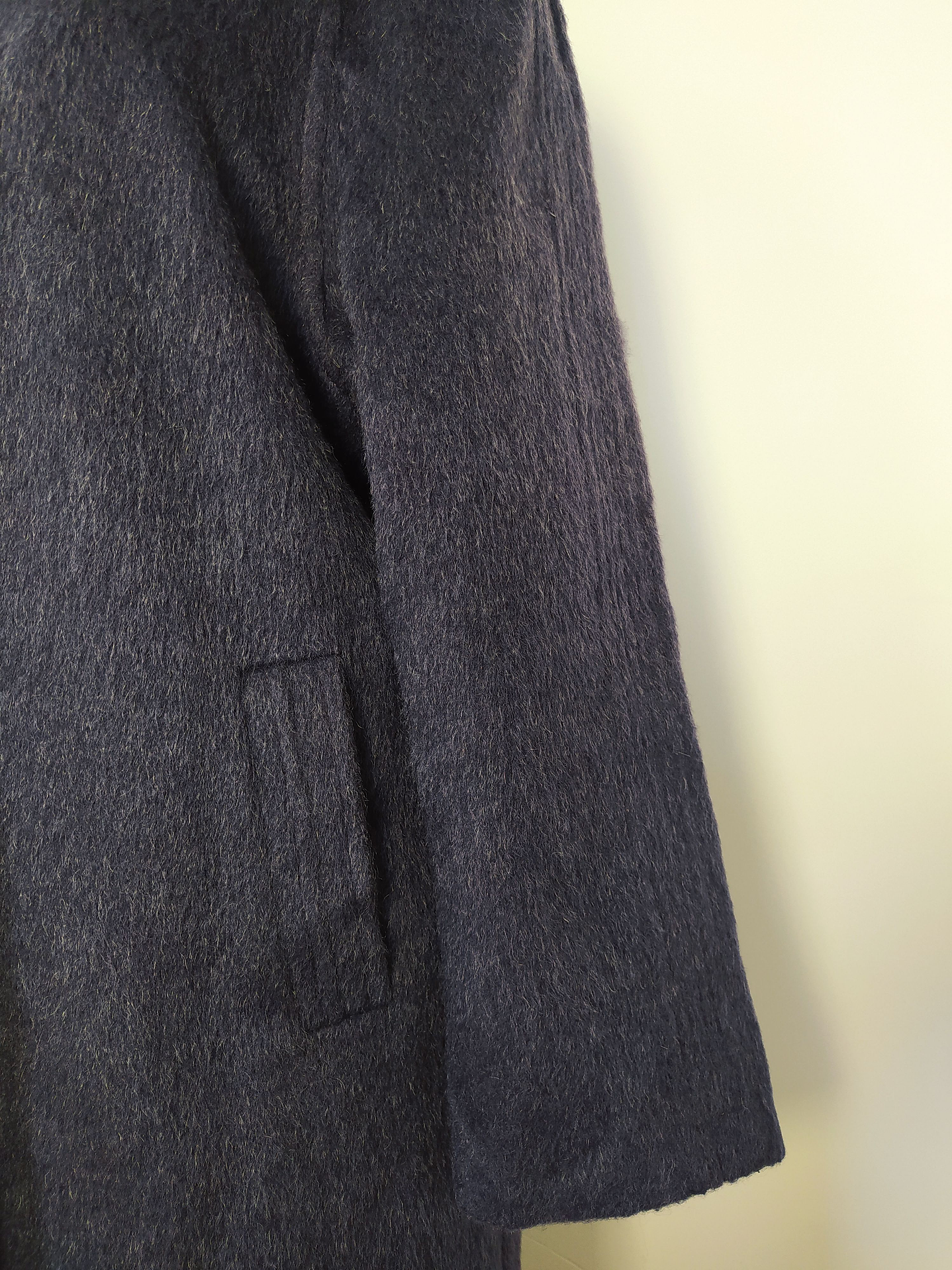 Abrigo mujer Lana Virgen Llama Violeta - Talla ML  6