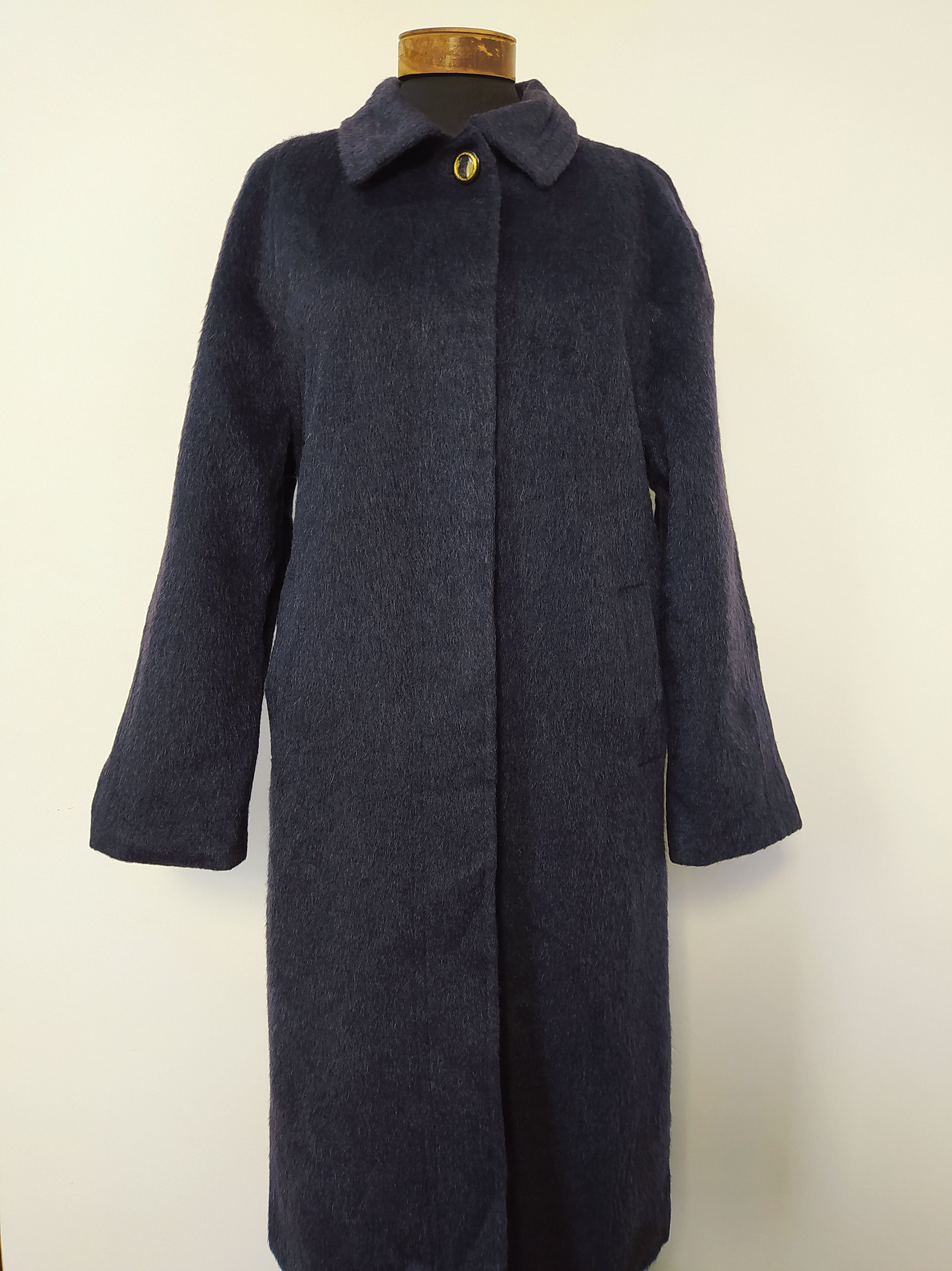 Abrigo mujer Lana Virgen Llama Violeta - Talla ML  11