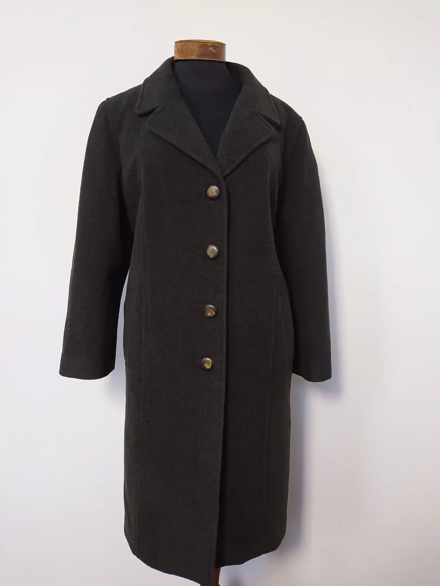 ABRIGO NUEVO LANA LARGO CONSIGSA MADRID CAFE MUJER TALLA LXL - MM96 8