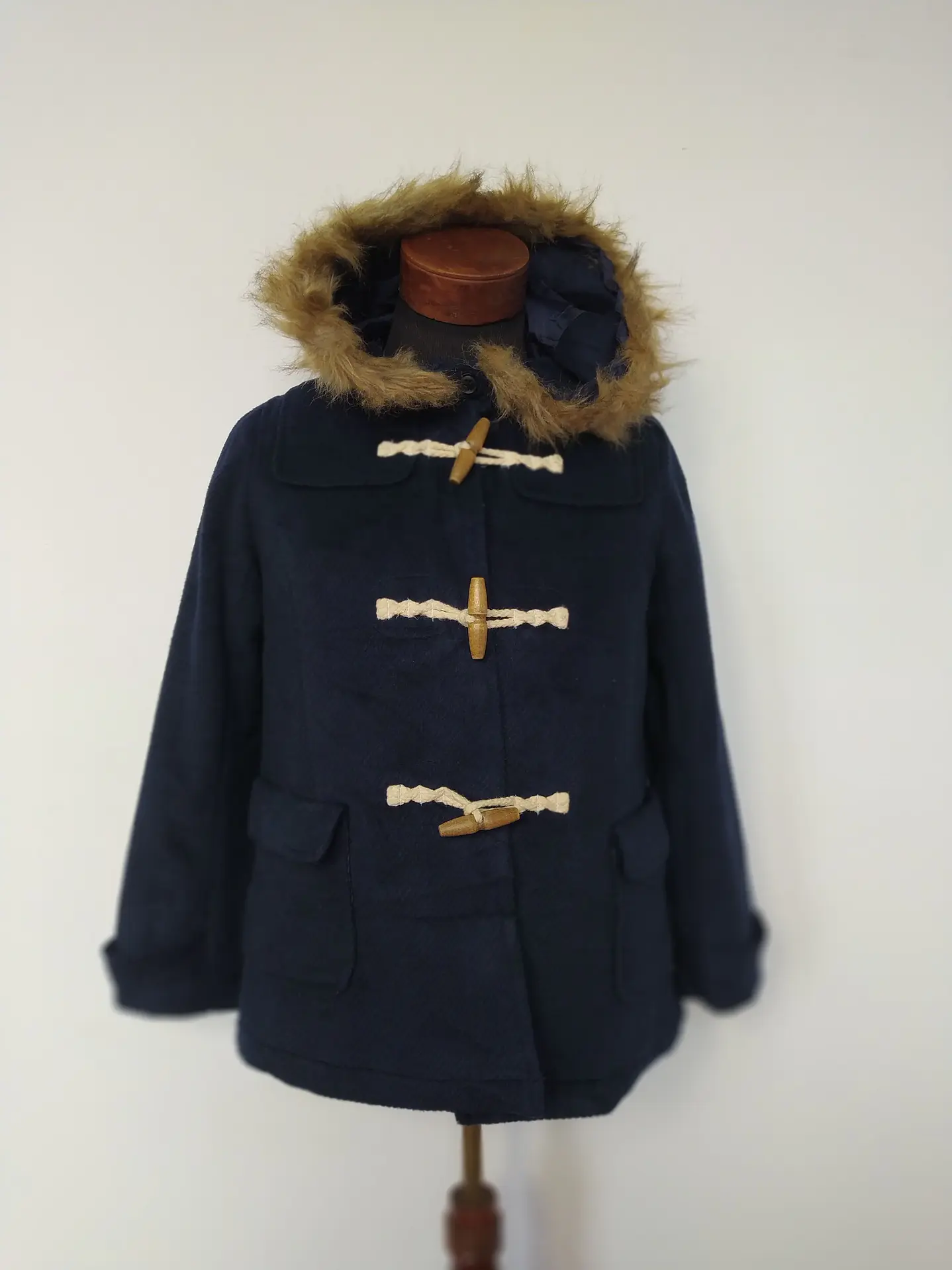 Abrigo Montgomery mujer Chocol Azul Talla SM  2